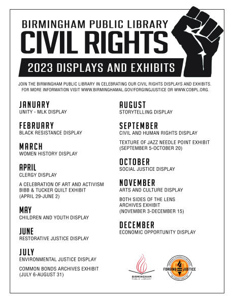 Civil Rights 2023 Displays and Exhibits Flyer
