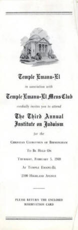 Temple Emanu-El 3rd annual Institute on Judaism