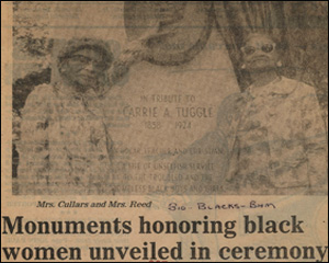 Monuments honoring black women unveiled in ceremony 